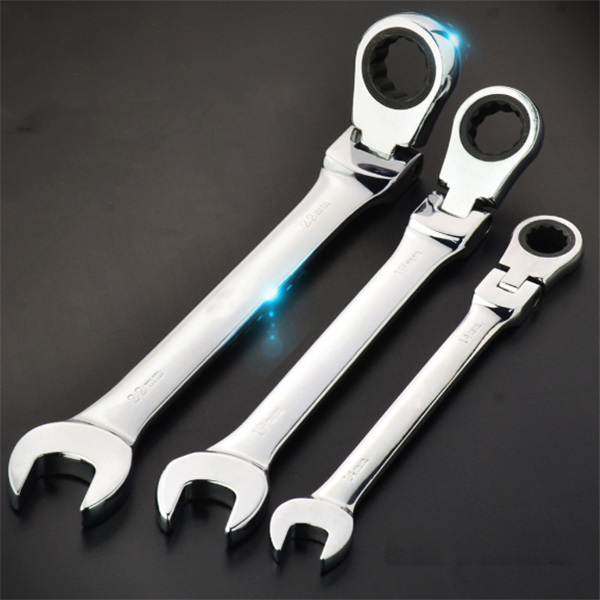 Dual-use Ratchet Wrench CRV 72 Teeth Tool