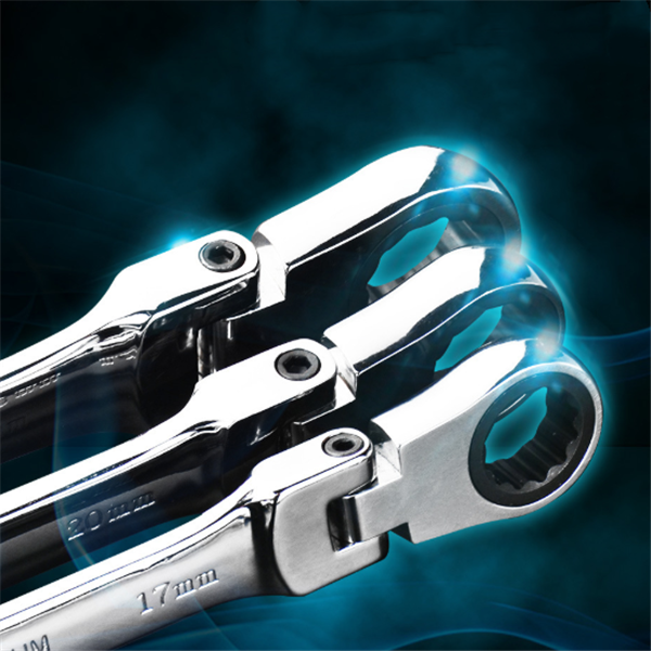 Dual-use Ratchet Wrench CRV 72 Teeth Tool